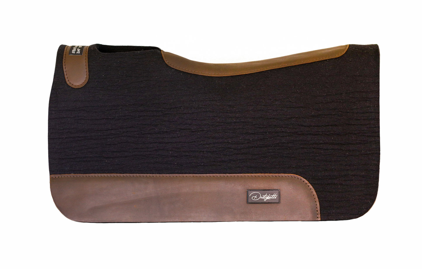Dustybutts 100% Steam Pressed New Zealand Merino Wool Saddlepad // Black