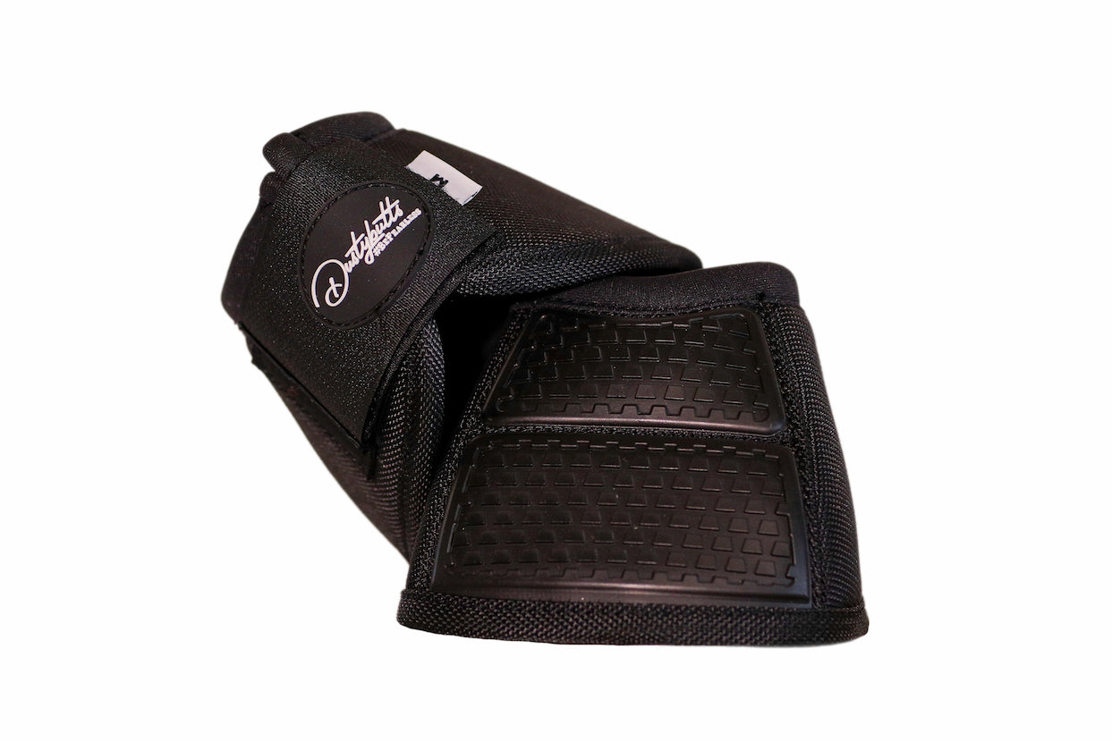 Dustybutts Equistride No Turn Bell Boots // Black