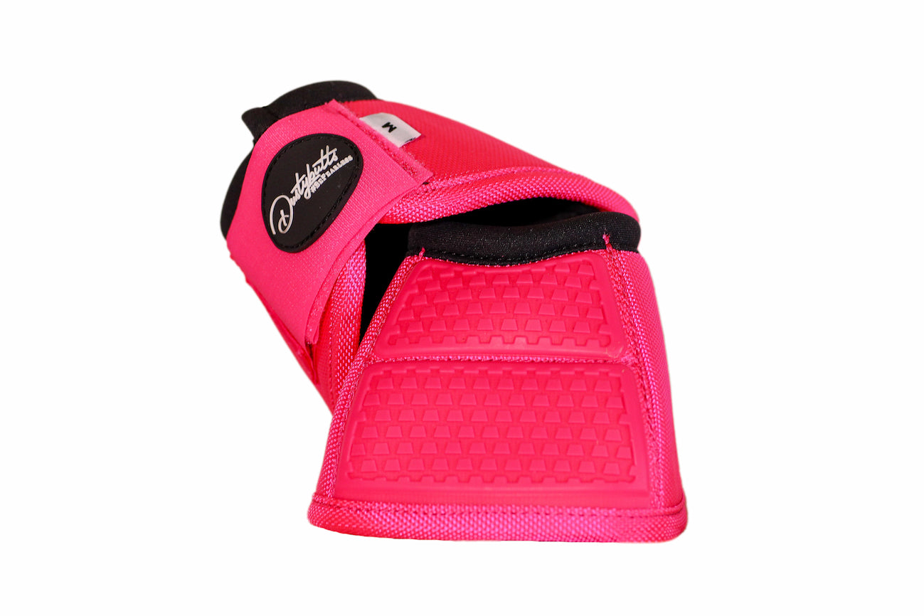 Dustybutts Equistride No Turn Bell Boots // Hot Pink