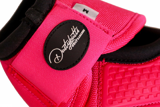 Dustybutts Equistride No Turn Bell Boots // Hot Pink
