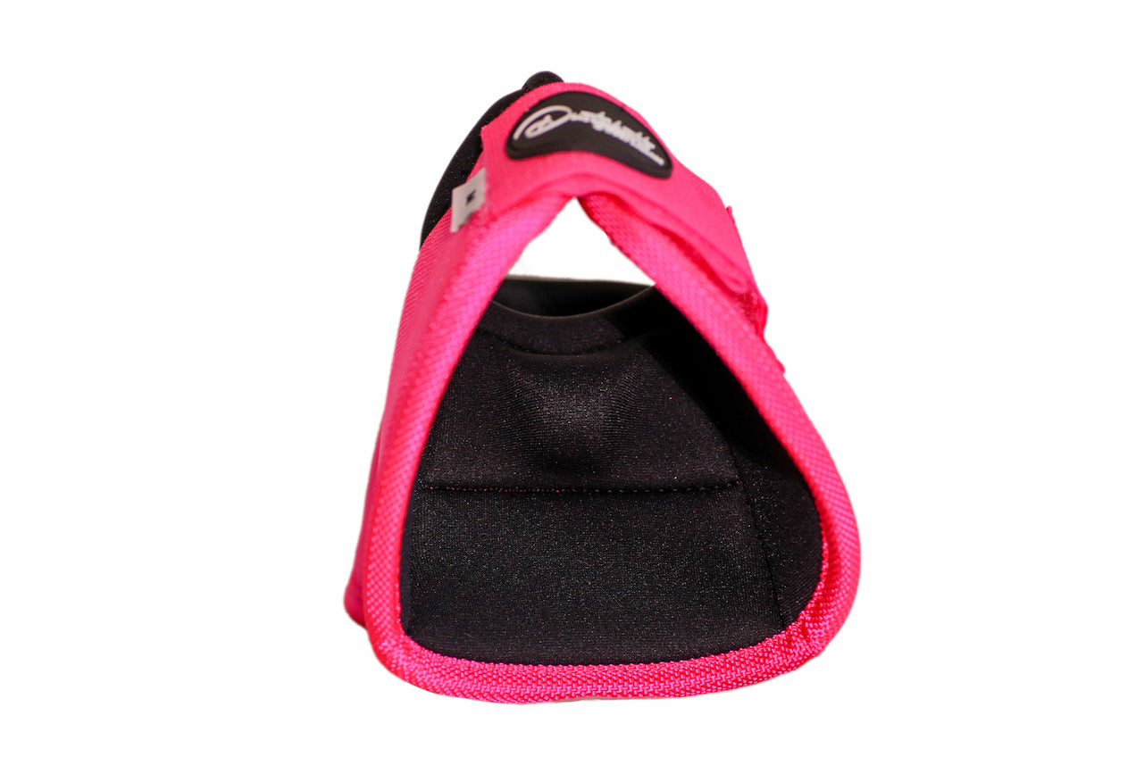 Dustybutts Equistride No Turn Bell Boots // Hot Pink