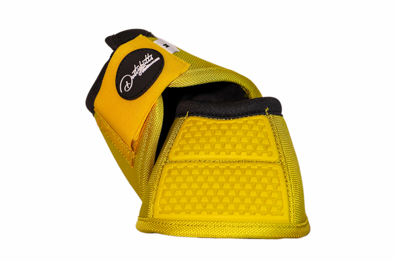 Dustybutts Equistride No Turn Bell Boots // Yellow