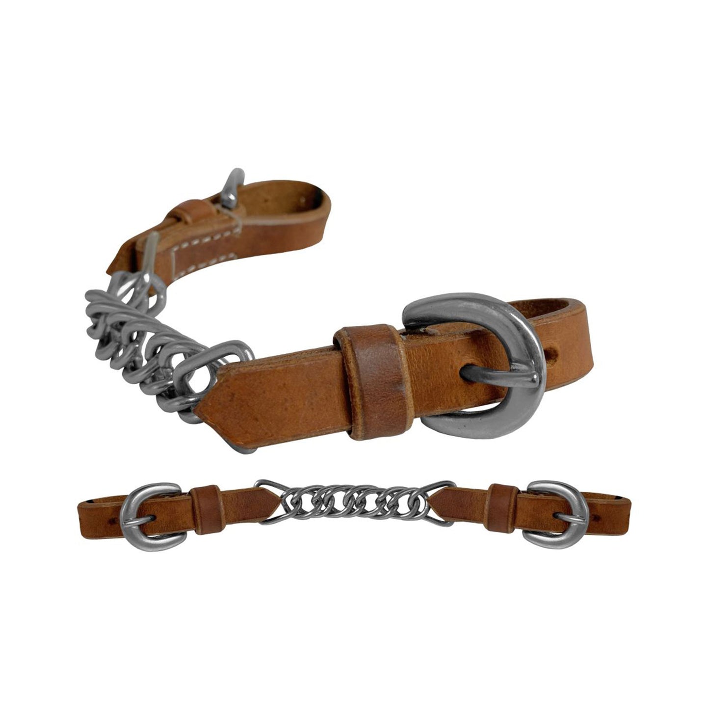 Argentina Cow Leather Flat Link Curb Chain