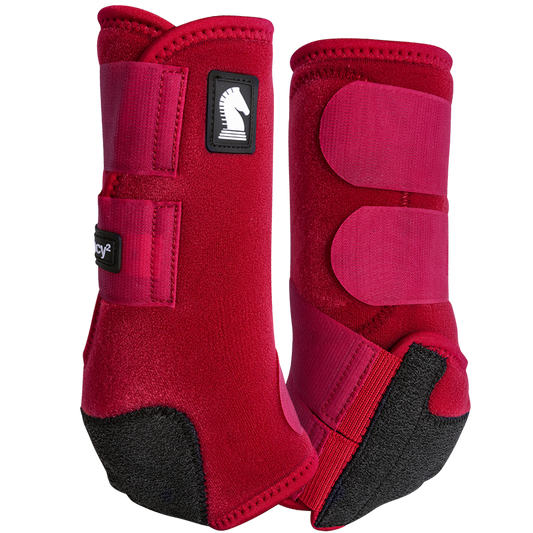 Classic Equine Legacy 2 boots - Crimson - Set of 4