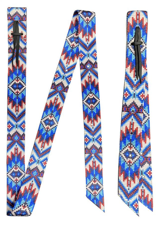 Southwest Print Nylon tie strap and Off Billet set