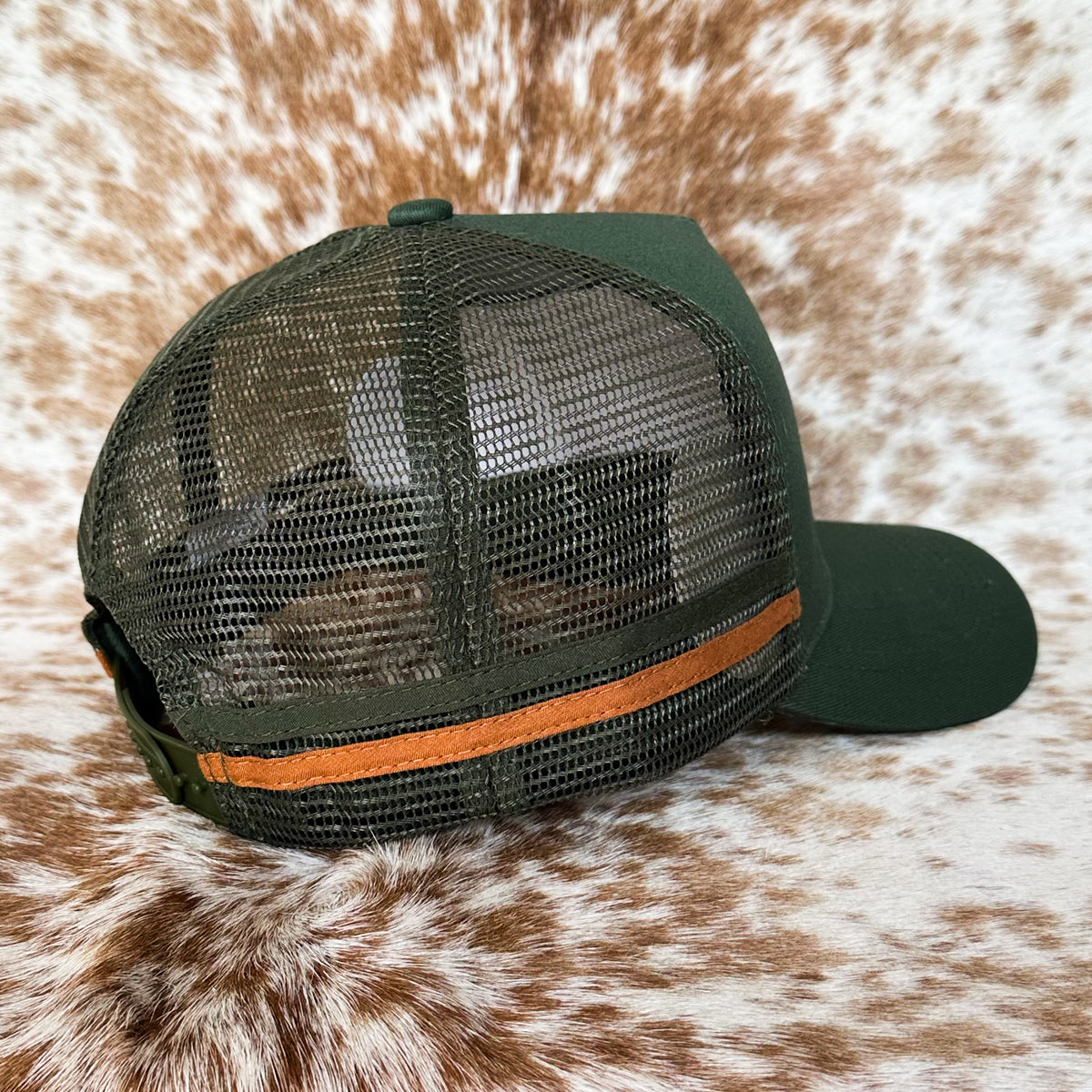 Dustybutts Trucker Cap // Olive & Tan