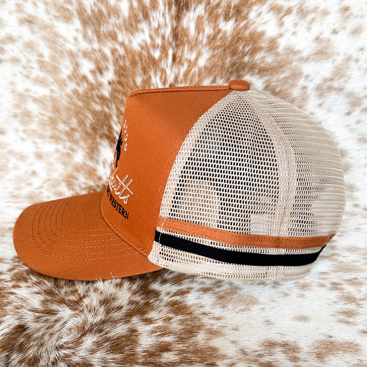 Dustybutts Trucker Cap // Tan & Black