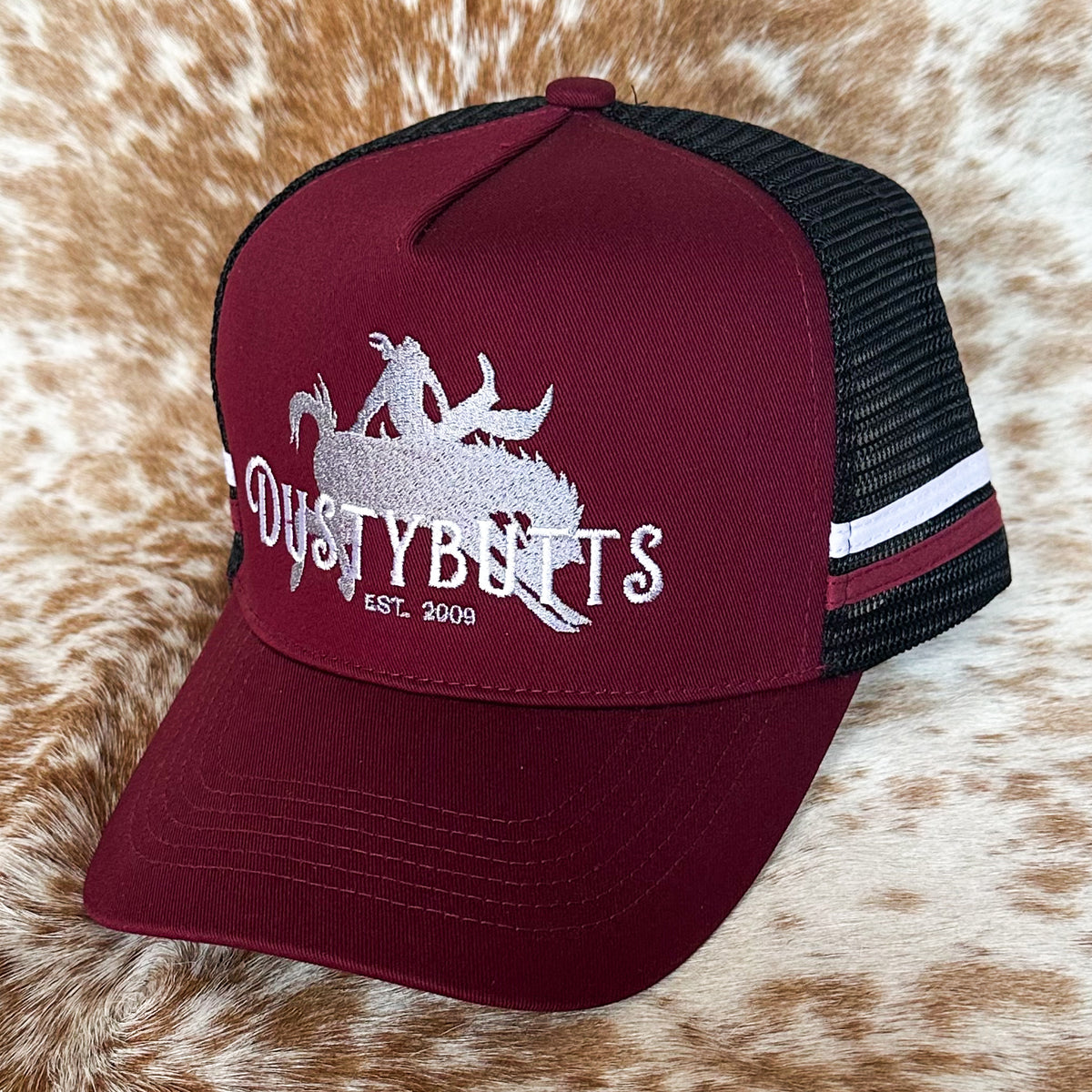 Dustybutts Trucker Cap // Maroon