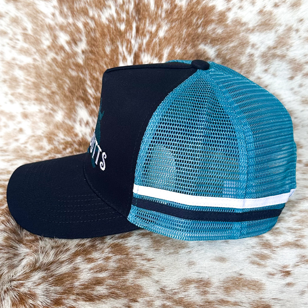 Dustybutts Trucker Cap // Navy & Teal