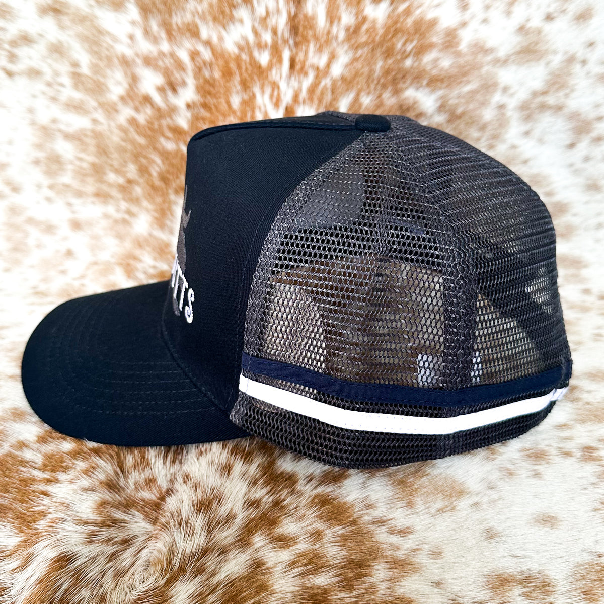 Dustybutts Trucker Cap // Black & Grey