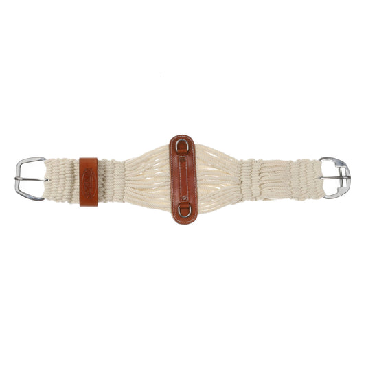 Mohair string roper style girth with Stainless Steel Roller Buckle -  - Dustybutts Australia