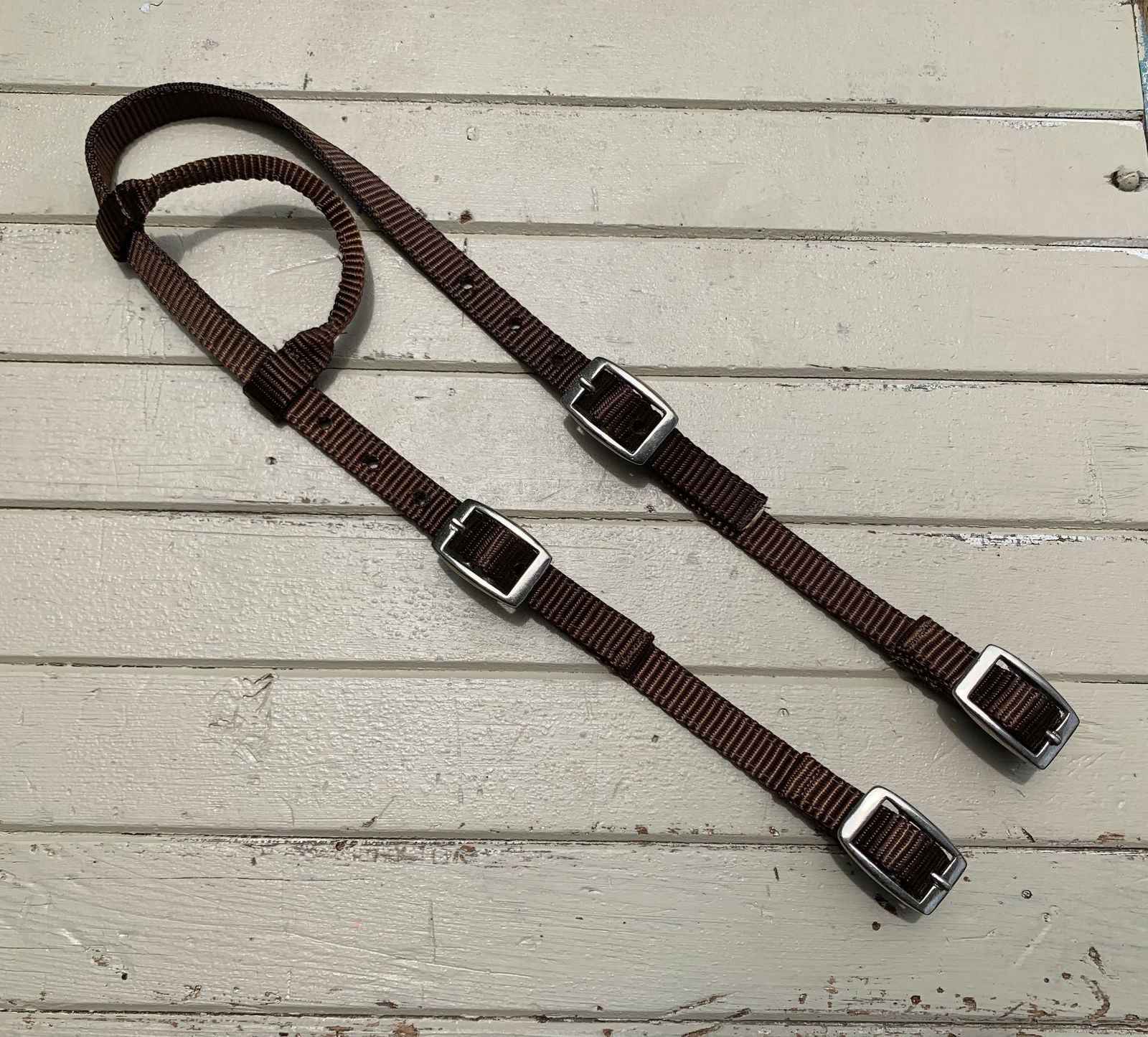Nylon One Eared Quick Change Bridle // Brown - Dustybutts Australia