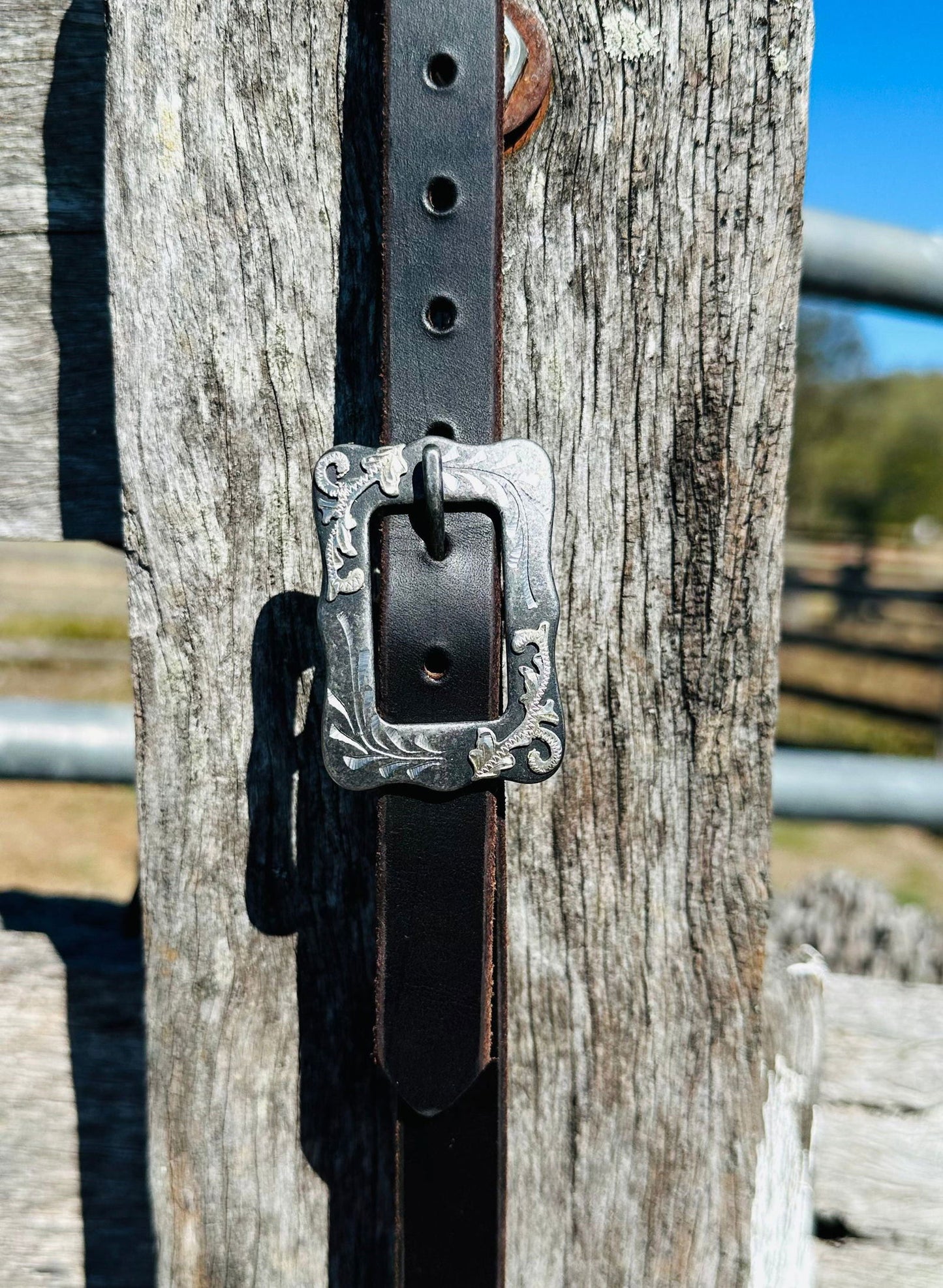 One Eared Leather Bridle - Dark Chocolate - Dustybutts Australia