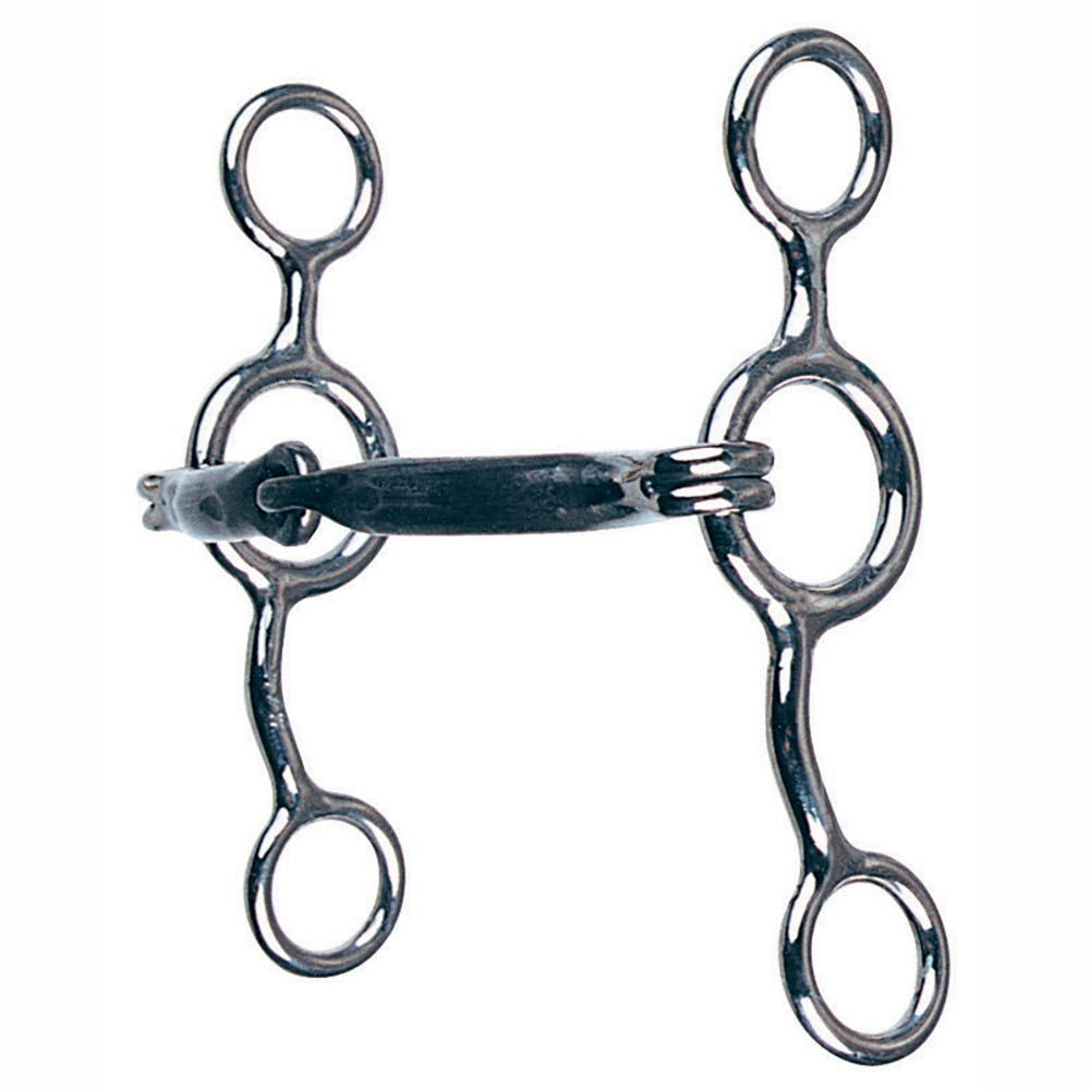 Reinsman 343 Junior Cowhorse Snaffle Bit with Smooth Sweet Iron Stage B Reins - Dustybutts Australia