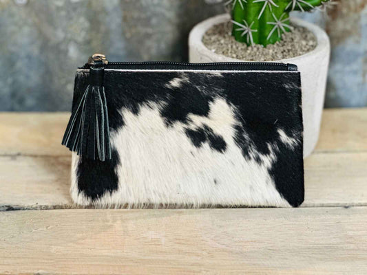 Small Tassel Cowhide Purse - Dustybutts Australia