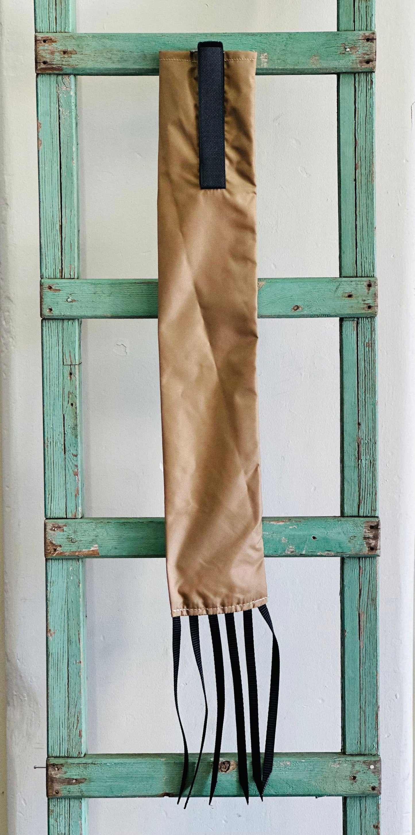 Tan Tail Bag With Black Whippers // Regular - Dustybutts Australia