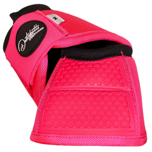 Dustybutts Equistride No Turn Bell Boots // Hot Pink