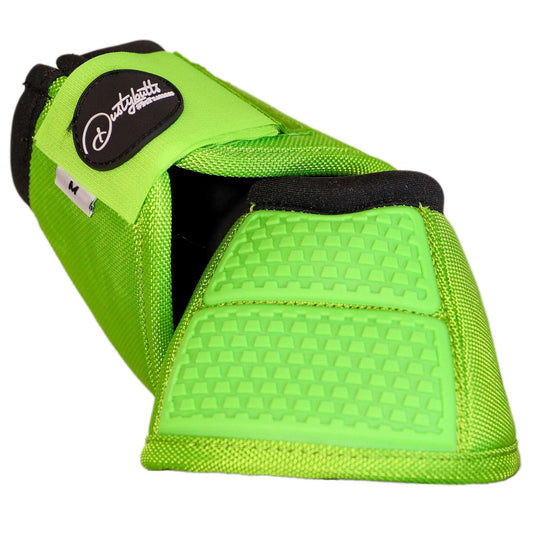 Dustybutts Equistride No Turn Bell Boots // Lime Green
