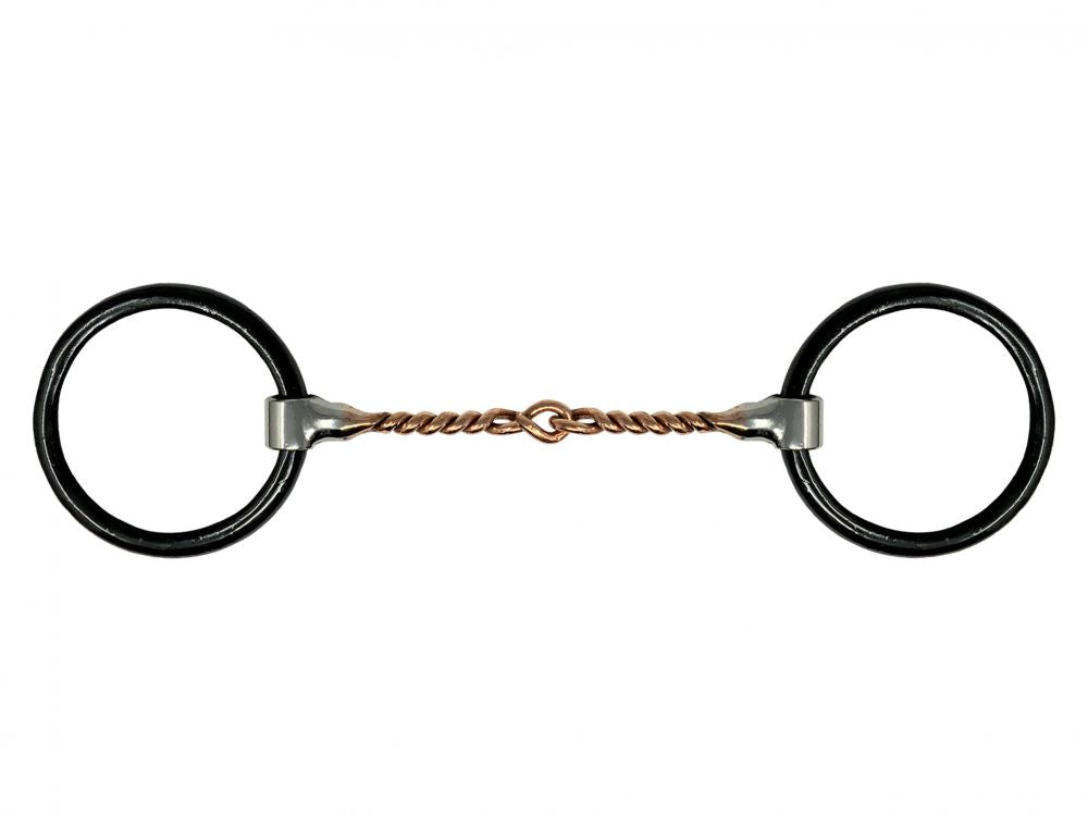 Weighted Loose Ring Snaffle With Copper Mouthpiece