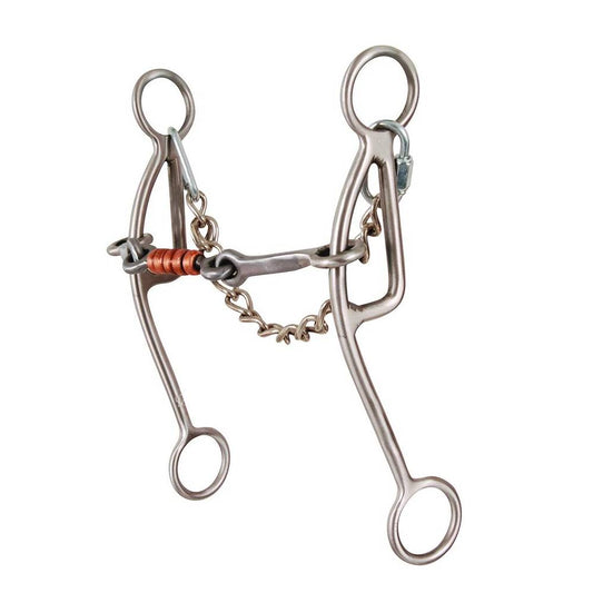 Classic Equine® Les Vogt Turbo Collection 7-1/2”Shank Dogbone Snaffle
