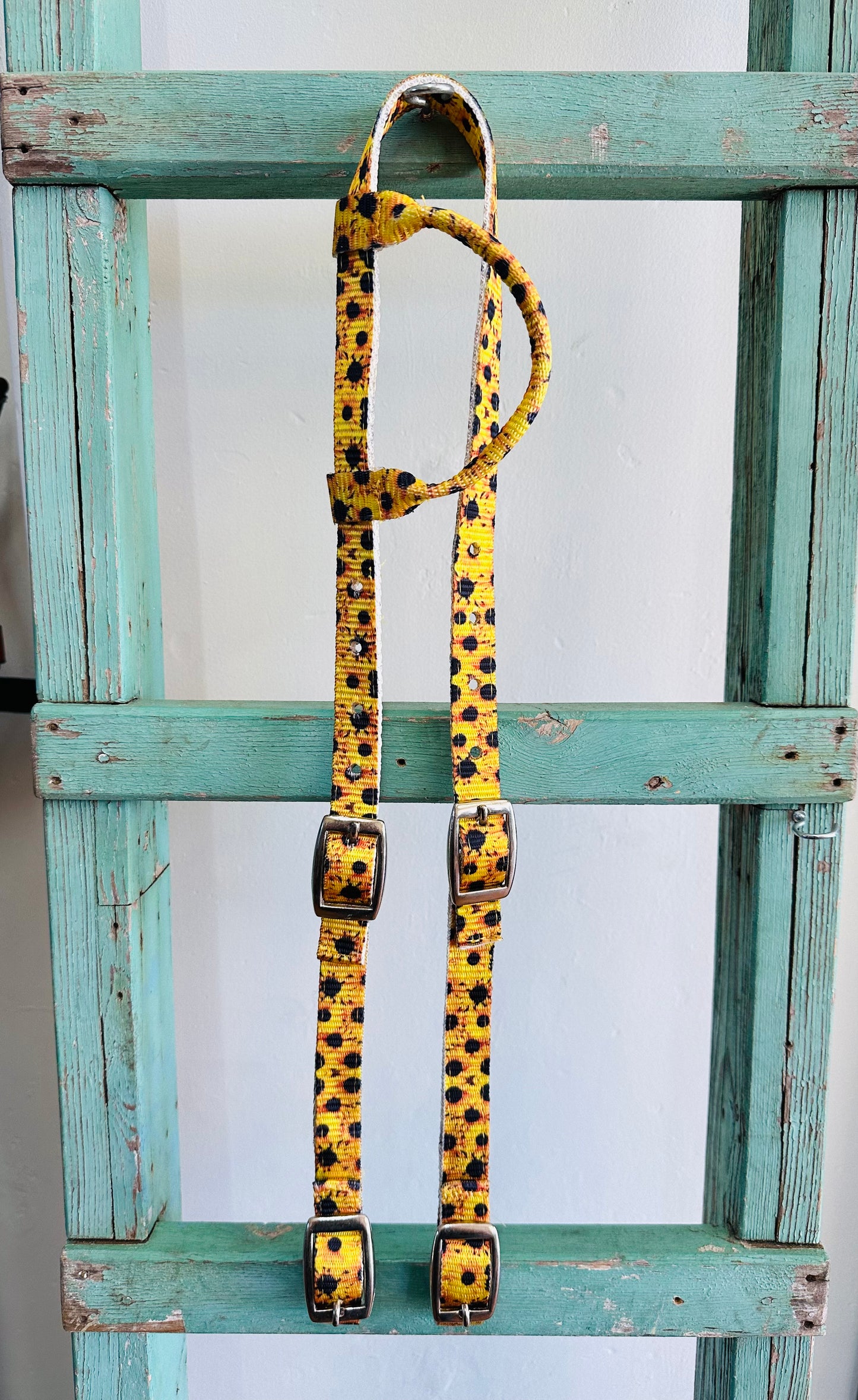 Quick Change Nylon One Eared Bridle - Sunflowers