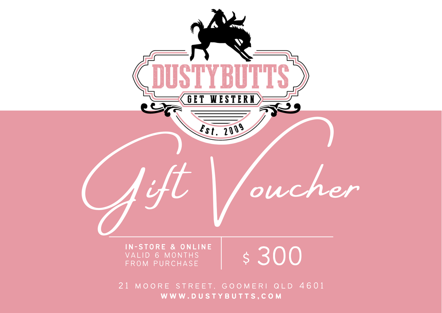 Dustybutts Gift Voucher
