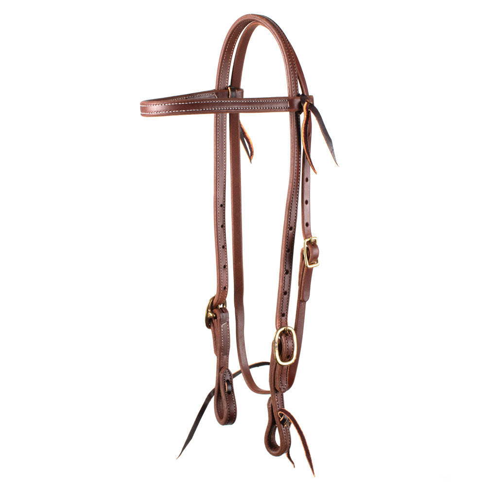 Heavy Oiled 5/8" Browband Bridle