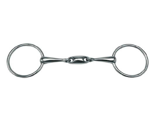 Double Jointed With Oval Link Loose Ring Snaffle