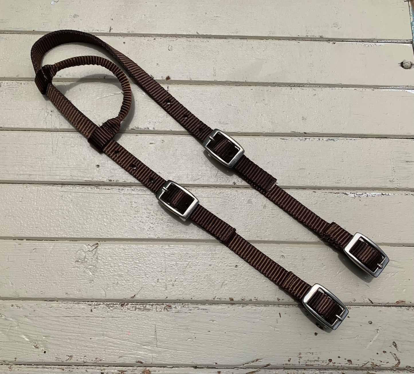 Nylon One Eared Quick Change Bridle // Brown