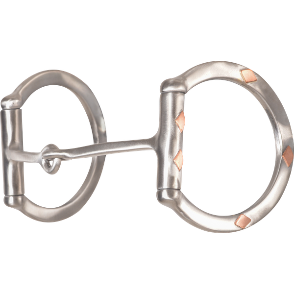 Sherry Cervi Diamond Dee Ring - Stainless Steel - Square Snaffle